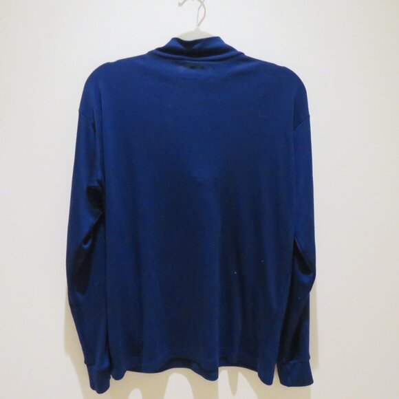 VINTAGE PATAGONIA Capilene Made in USA Baselayer 1/4 Zip Top Navy Outdoor Gorp - Picture 7 of 10